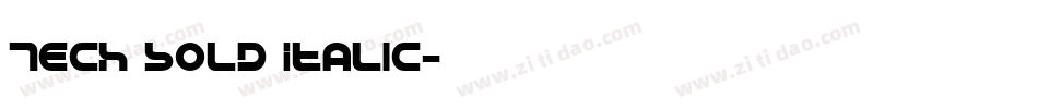 Tech Bold Italic字体转换